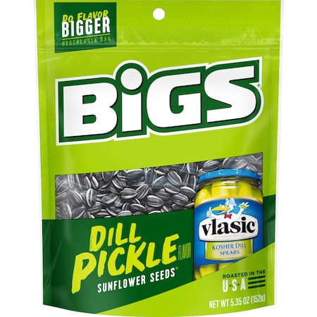 Bigs Bigs Vlasic Dill Pickle Sunflower Seeds 5.35 oz., PK12 9688700220